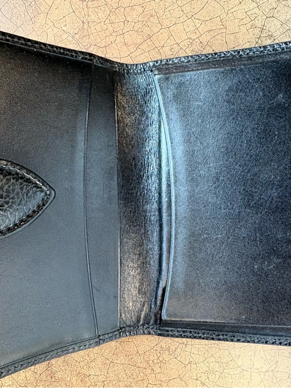 COACH Vintage Madison Card Case 4484 Black Leather Made in Italy 90s Slim Wallet - Picture 3 of 6